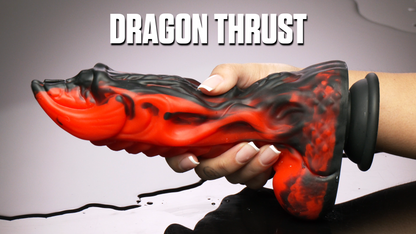 Dragon Thrust Thrusting & Vibrating Silicone Dildo