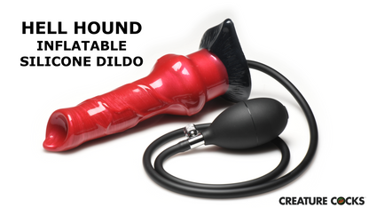 Hell Hound Inflatable Silicone Dildo