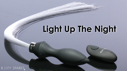 Vibrating Silicone Fiber Optical Butt Plug