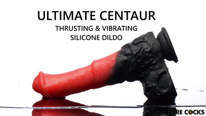 Ultimate Centaur Thrusting & Vibrating Silicone Dildo