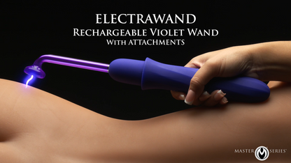 Elektrawand Rechargeable Violet Wand w/ Attachments