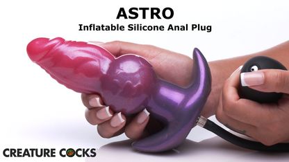 Astro Inflatable Silicone Anal Plug