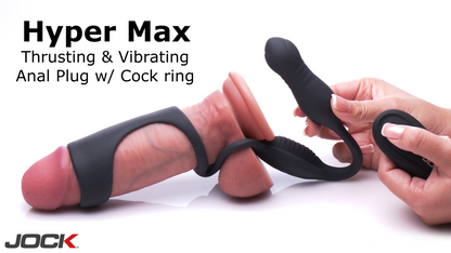 Hype Max Thrusting & Vibrating Anal Plug w/C-Ring