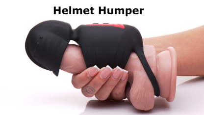 Helmet Humper Gyrating & Vibrating Silicone Masturbator