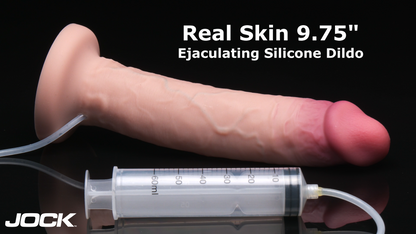 9.75" Ejaculating Silicone Dildo