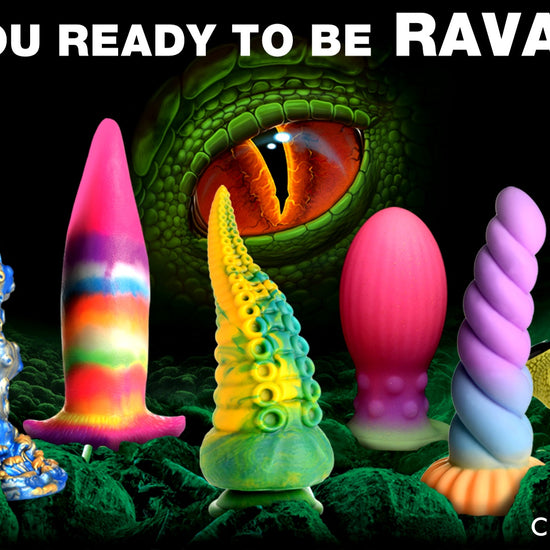 Alien Invader Glow-In-The-Dark Silicone Dildo