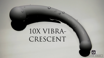 10X Vibra-Crescent Vibrating Silicone Dual-Ended Dildo