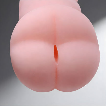 realistic male masturbator with detailed rear entry and soft flexible material