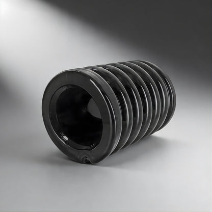 black ribbed ball stretcher sleeve designed for gradual stretch and snug compression fit