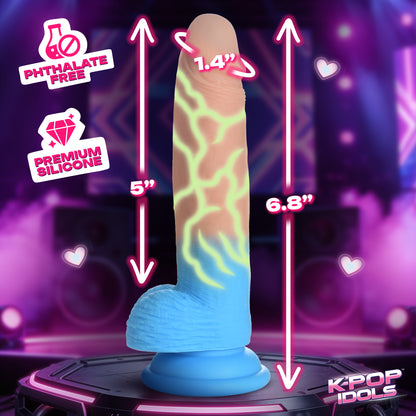 Size chart for the RION of X-POP silicone dildo