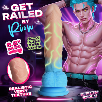Circuit Blue shirtless-energy shaft of the RION of X-POP dildo