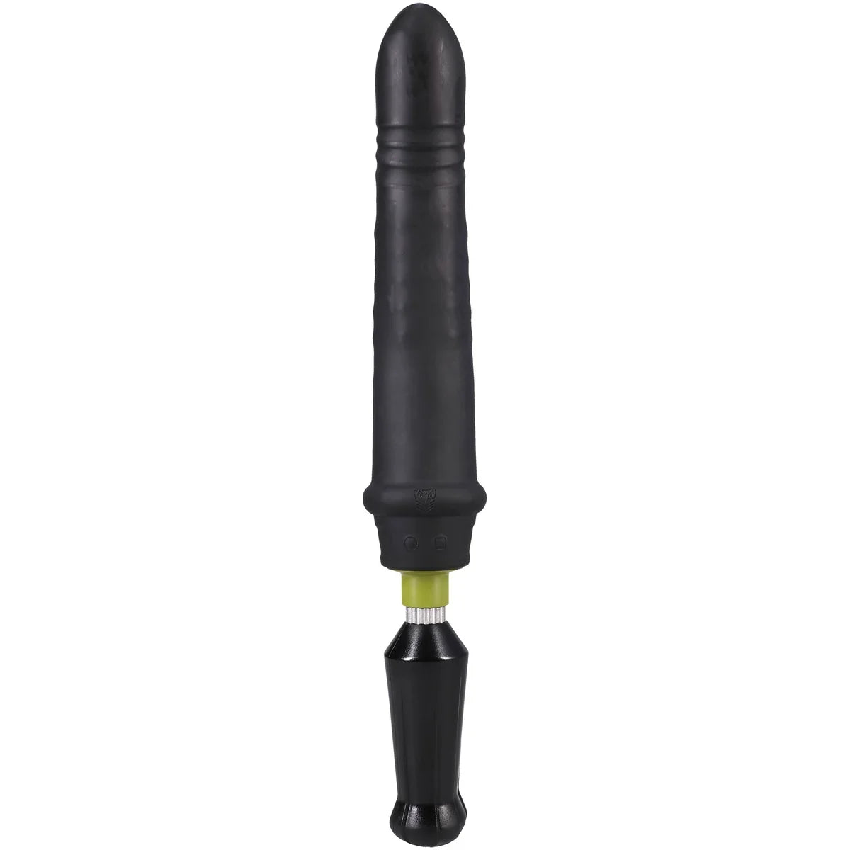 Robo Plunger depth dong front view showing the ribbed shaft and olive control band, Fort Troff