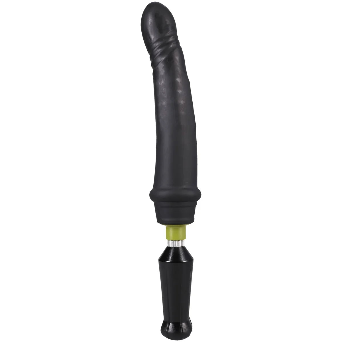 Robo Plunger rotating bead dildo three-quarter view with curved tip, Fort Troff