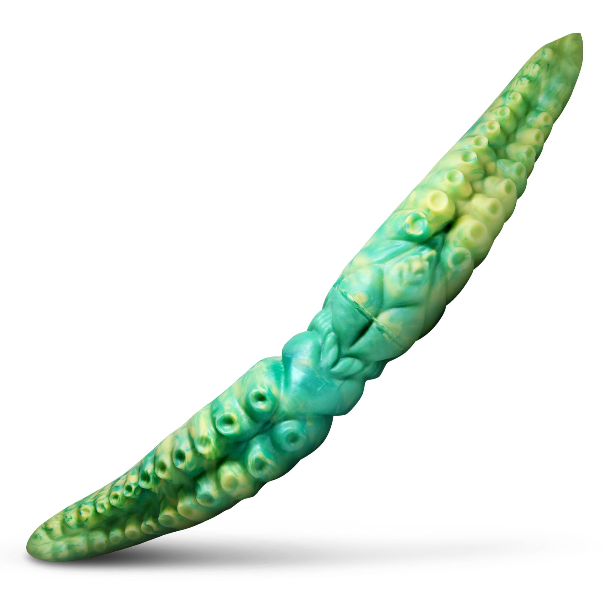 Sea monster fantasy double-ended dildo with grinding ridge center section