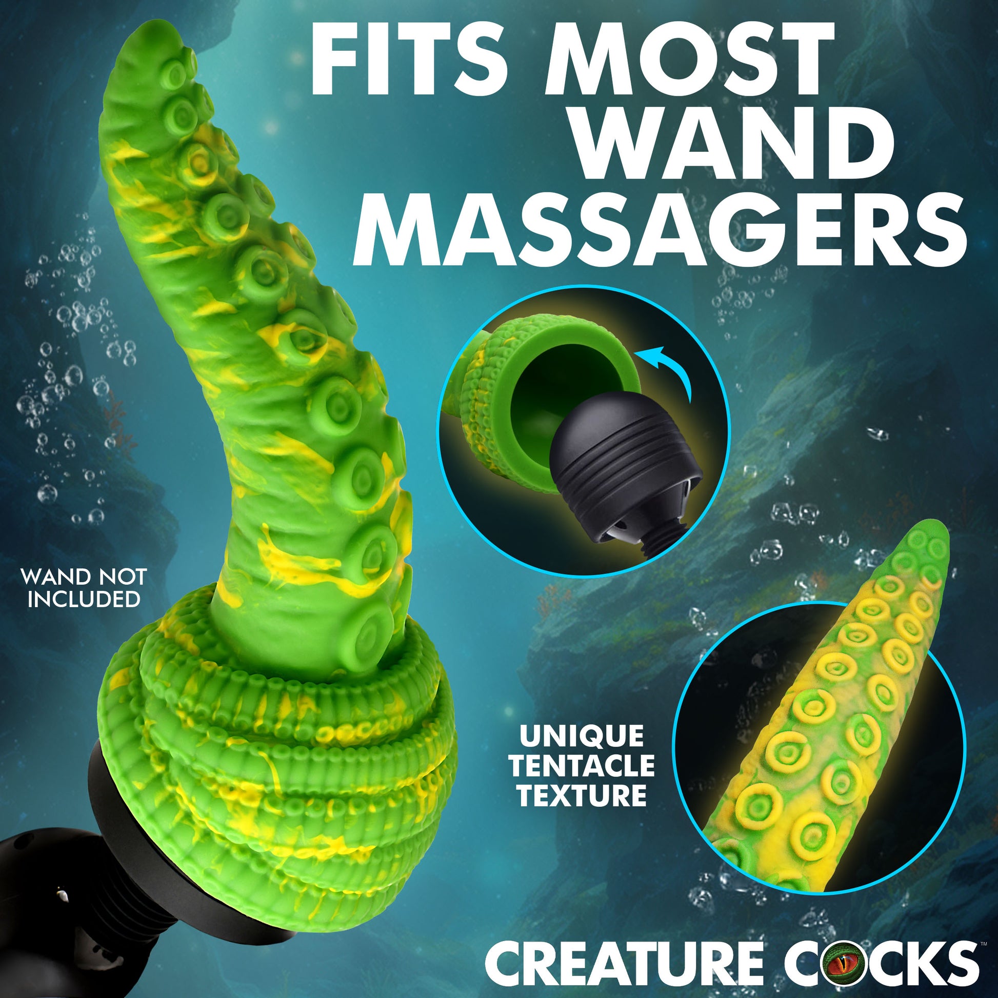 Insertable tentacle tongue tip on the Tenta Head attachment