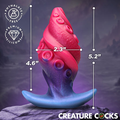 Size chart for the Tenta Plug girthy tentacle butt plug