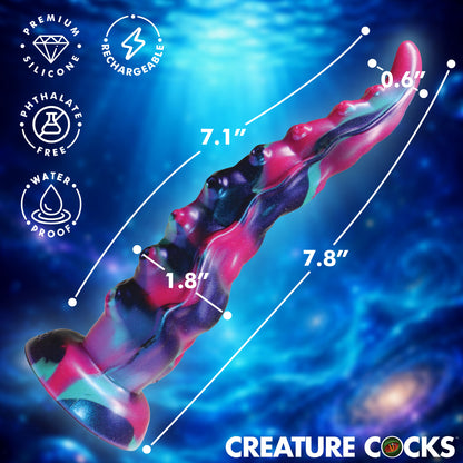 Size chart for the Tenta-Squirm squirming tentacle dildo