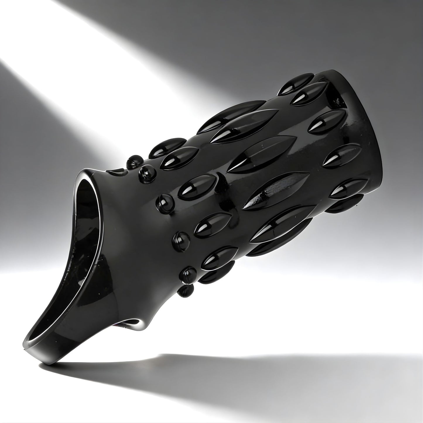 textured enhancer sleeve for gay men flexible penis sleeve with raised bumps for added stimulation and girth