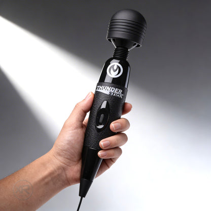 corded thunderstick wand massager with powerful motor for full body and intimate use
