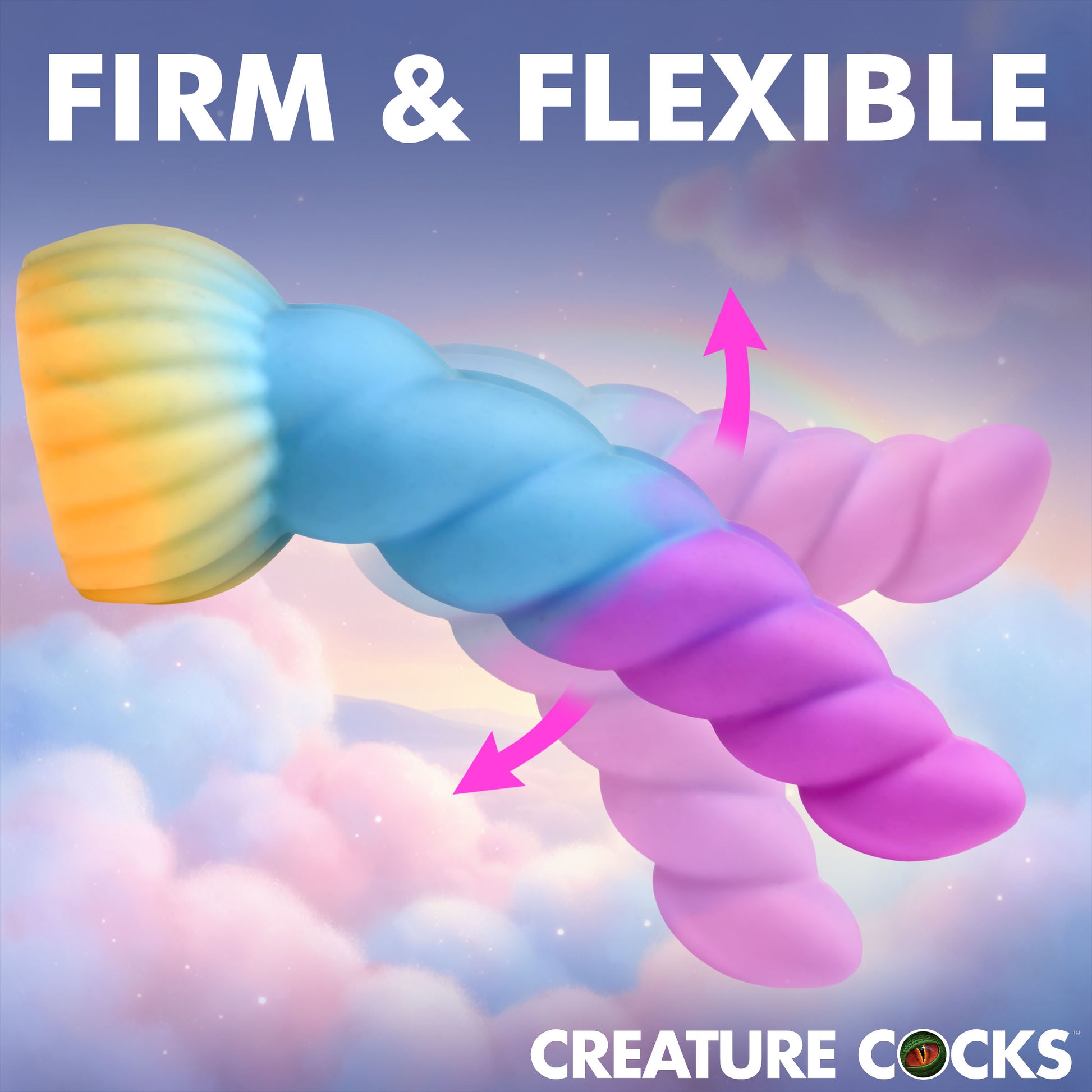Cloud soft firm horn tip on the Unicorn Head attachment