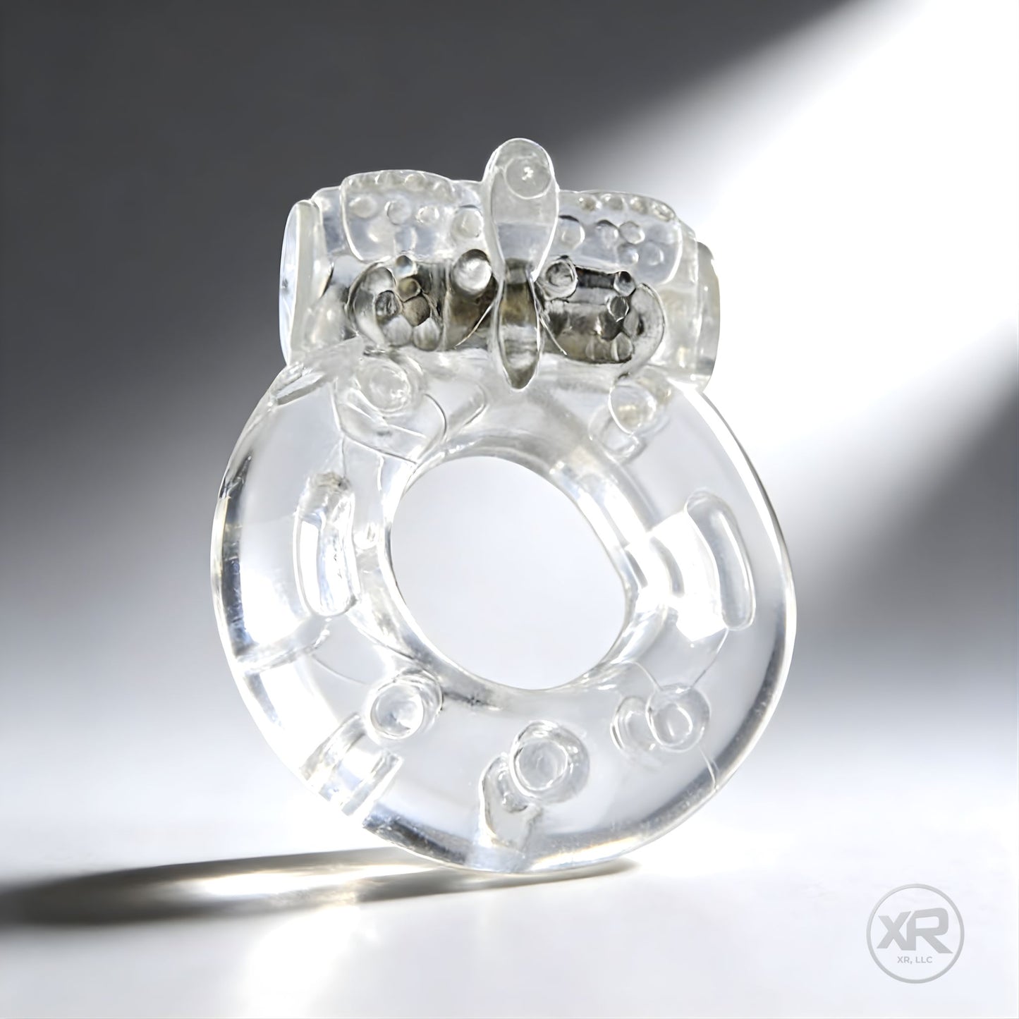 vibrating cock ring with textured design for enhanced stimulation and improved firmness