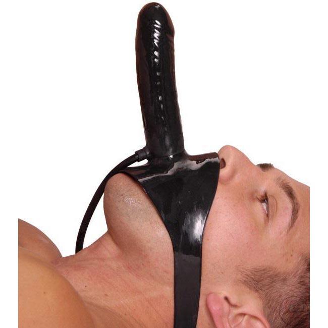 The Inflatable Mouth Gag with Dildo