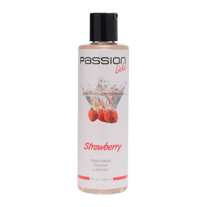 Passion Licks Water Based Flavored Lubricant - 8 oz