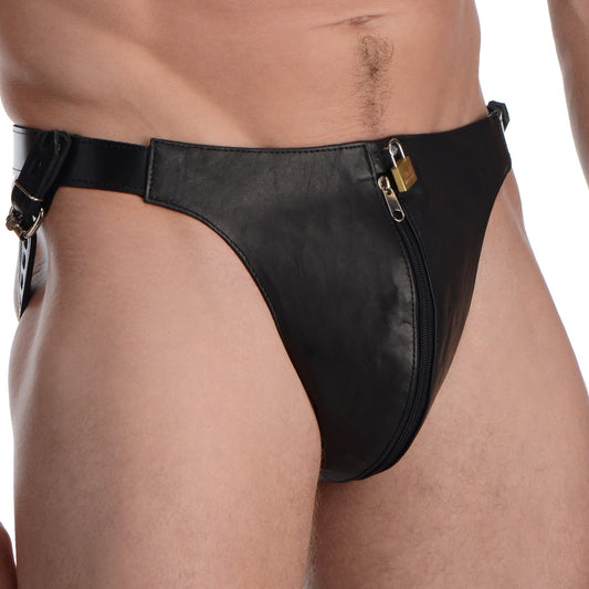 Spiked Leather Confinement Jockstrap