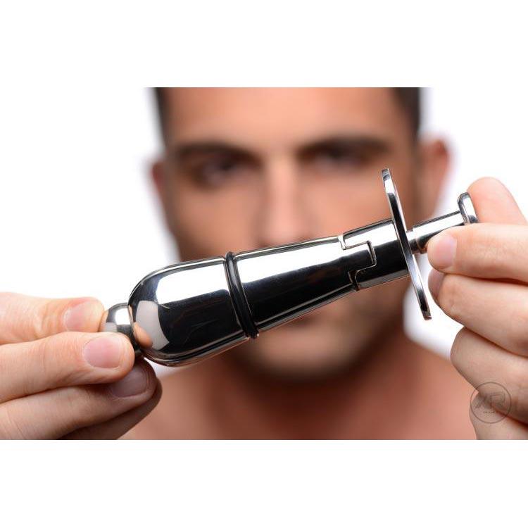 Stainless Steel Locking Anal Plug Boyzshop Stainless Steel Locking Anal Plug Boyzshop