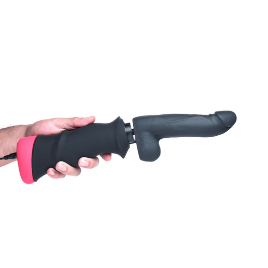 Mega-Pounder Hand-held Thrusting Silicone Dildo