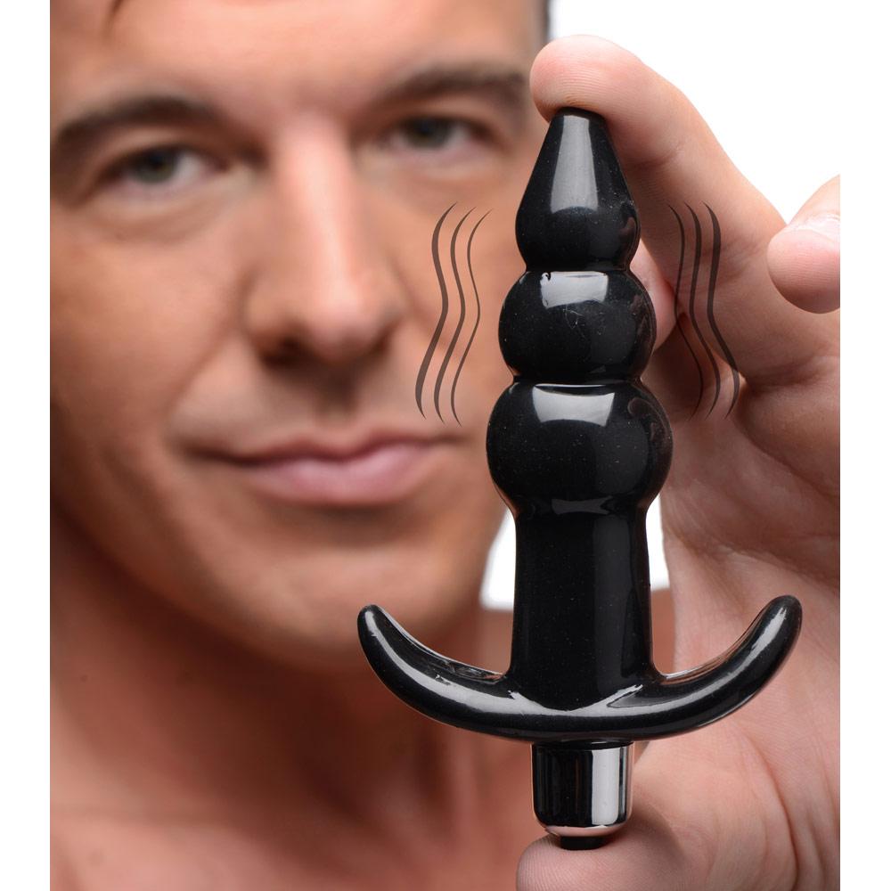 Ribbed Vibrating Butt Plug Boyzshop Ribbed Vibrating Butt Plug Boyzshop