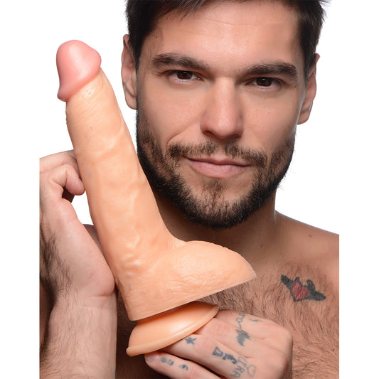 7.5 Inch Curved Dildo with Balls