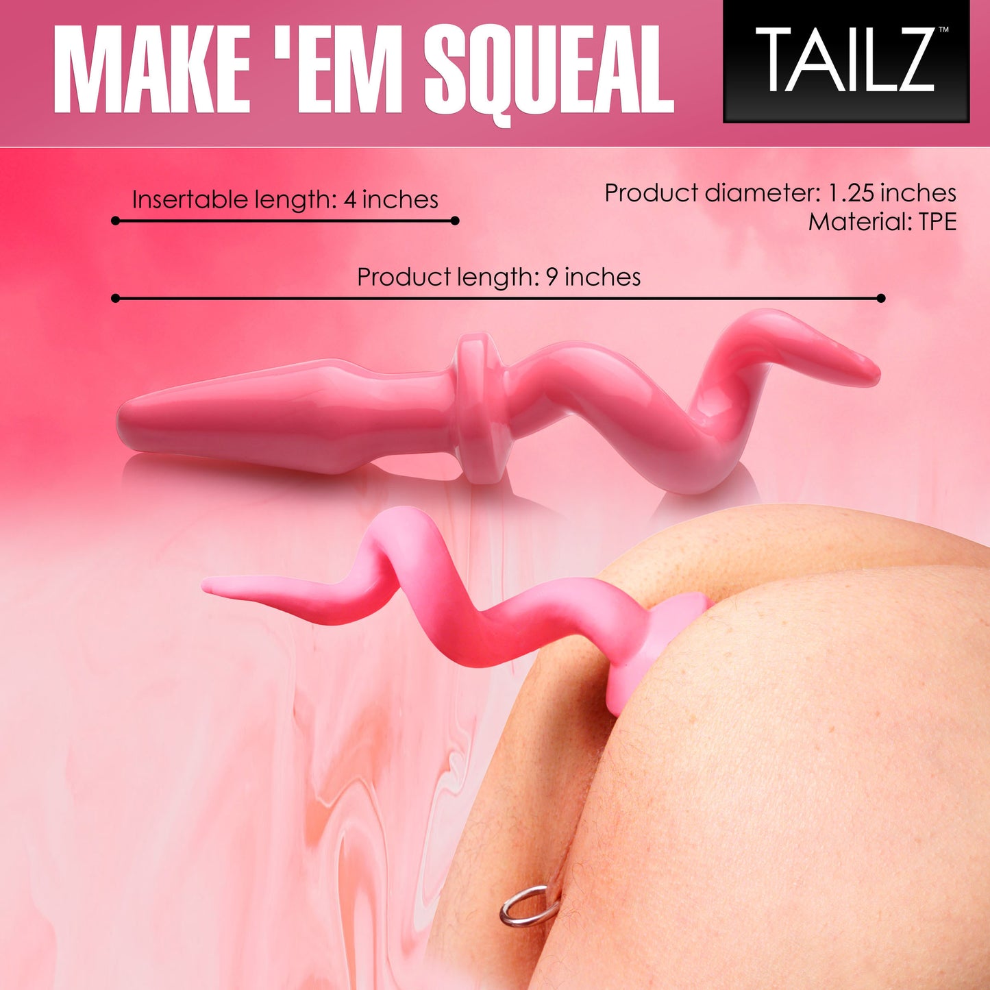 Pink Pig Tail Butt Plug Boyzshop Pink Pig Tail Butt Plug Boyzshop