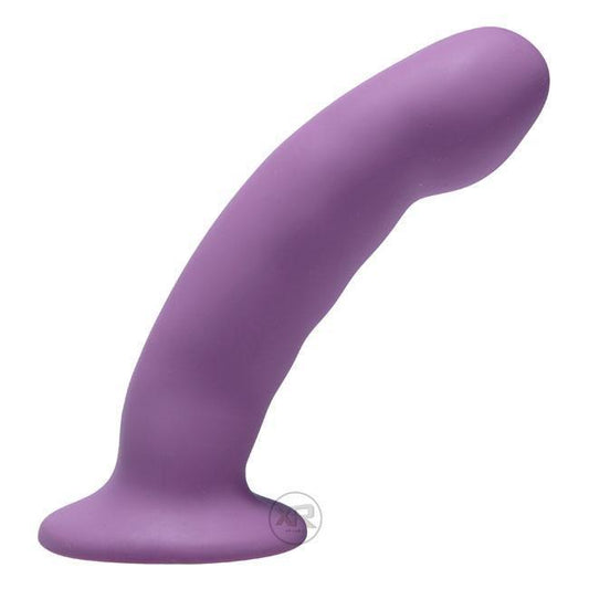 Curved Purple Silicone Dildo