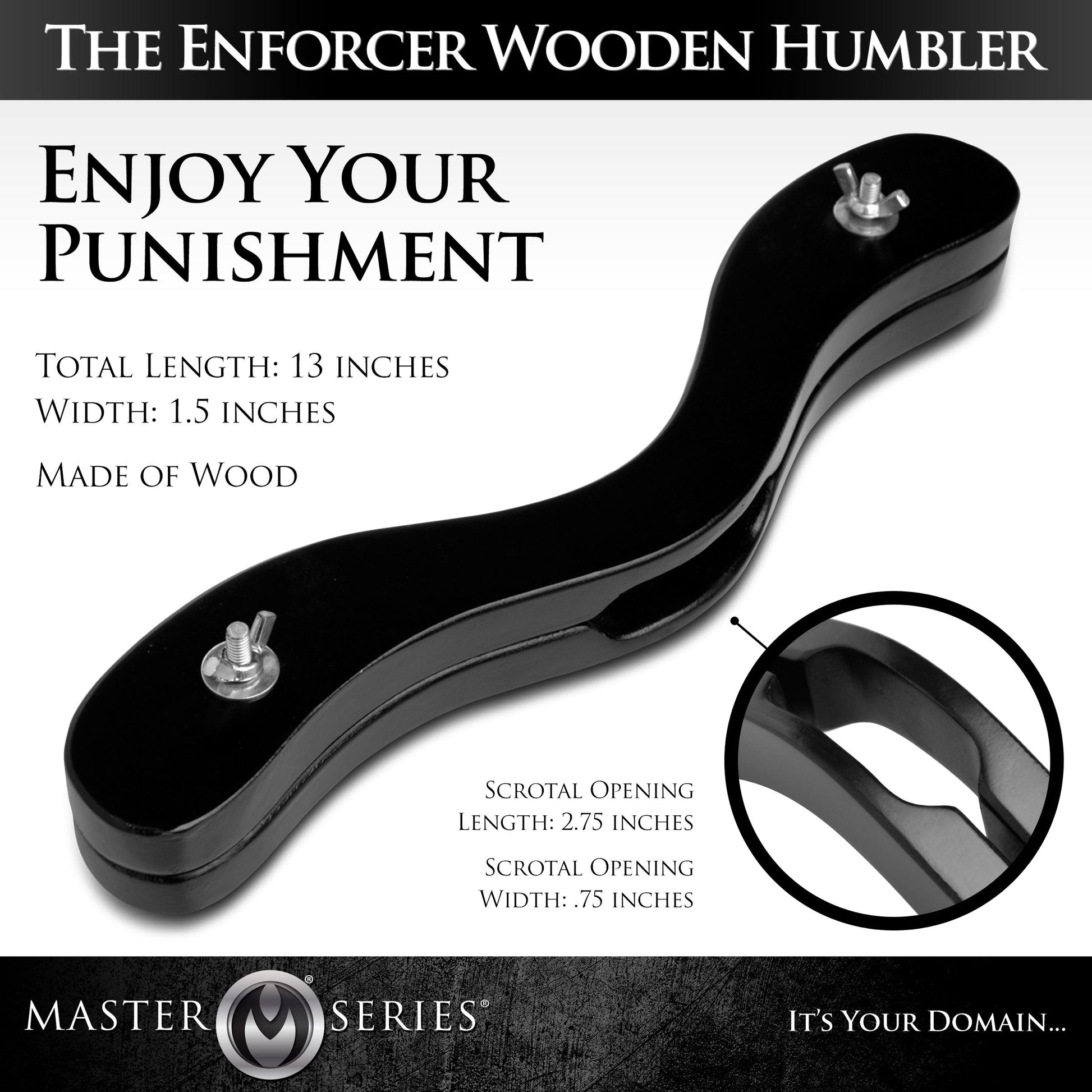 The Enforcer Black Wooden Humbler Boyzshop The Enforcer Black Wooden Humbler Boyzshop
