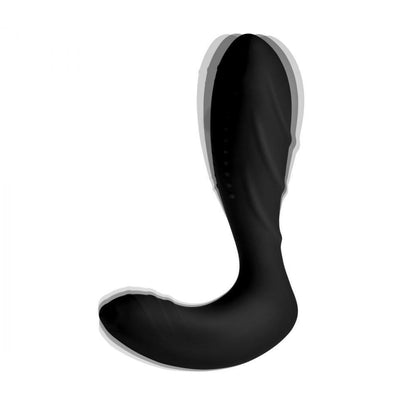 Ribbed Silicone Prostate Vibrator with Remote Control