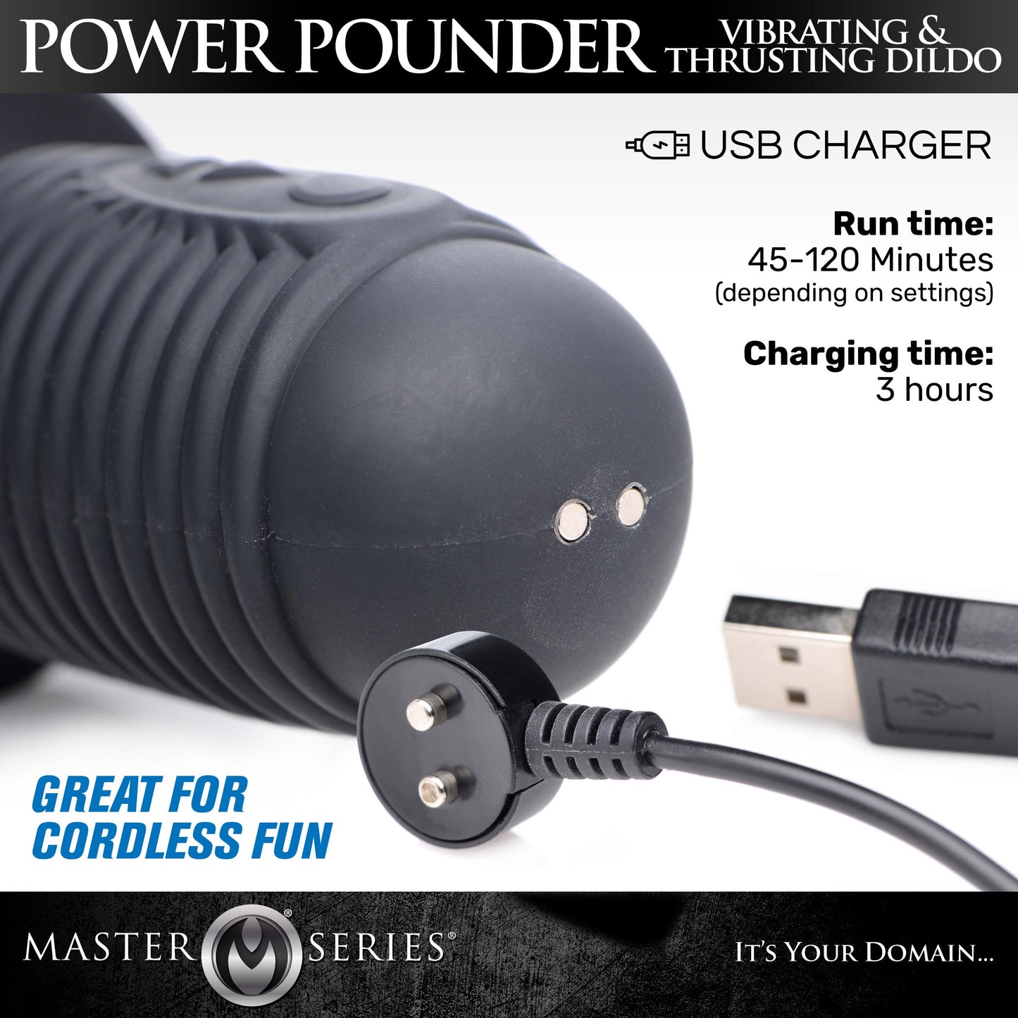 Power Pounder Vibrating and Thrusting Silicone Dildo - Black Boyzshop Power Pounder Vibrating and Thrusting Silicone Dildo - Black Boyzshop