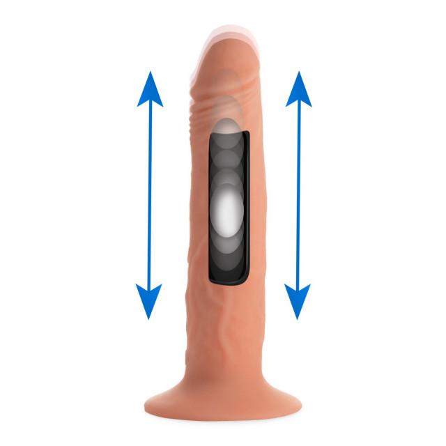 Kinetic Thumping 7X Remote Control Dildo