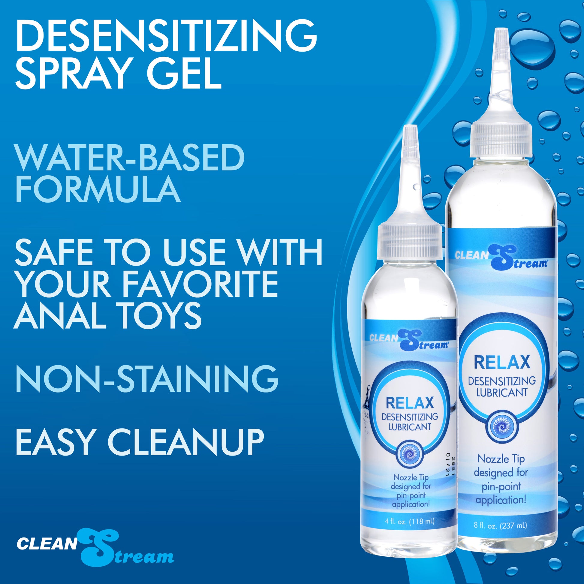 Relax Desensitizing Lubricant With Nozzle Tip Boyzshop Relax Desensitizing Lubricant With Nozzle Tip Boyzshop