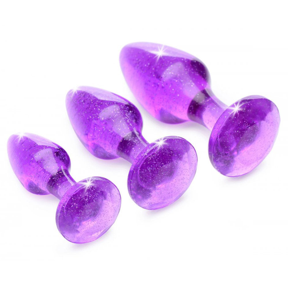 Glitter Gem Anal Plug Set Boyzshop Glitter Gem Anal Plug Set Boyzshop