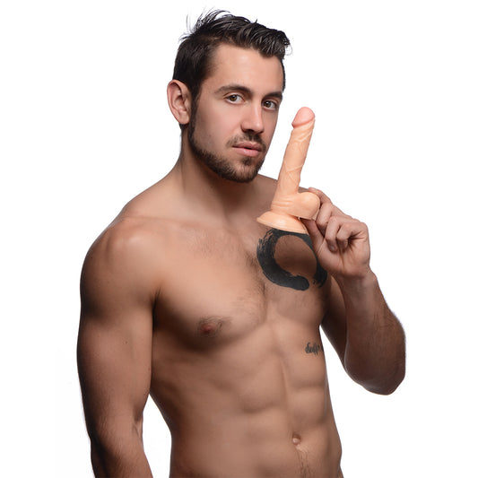 7.5 Inch Curved Dildo with Balls