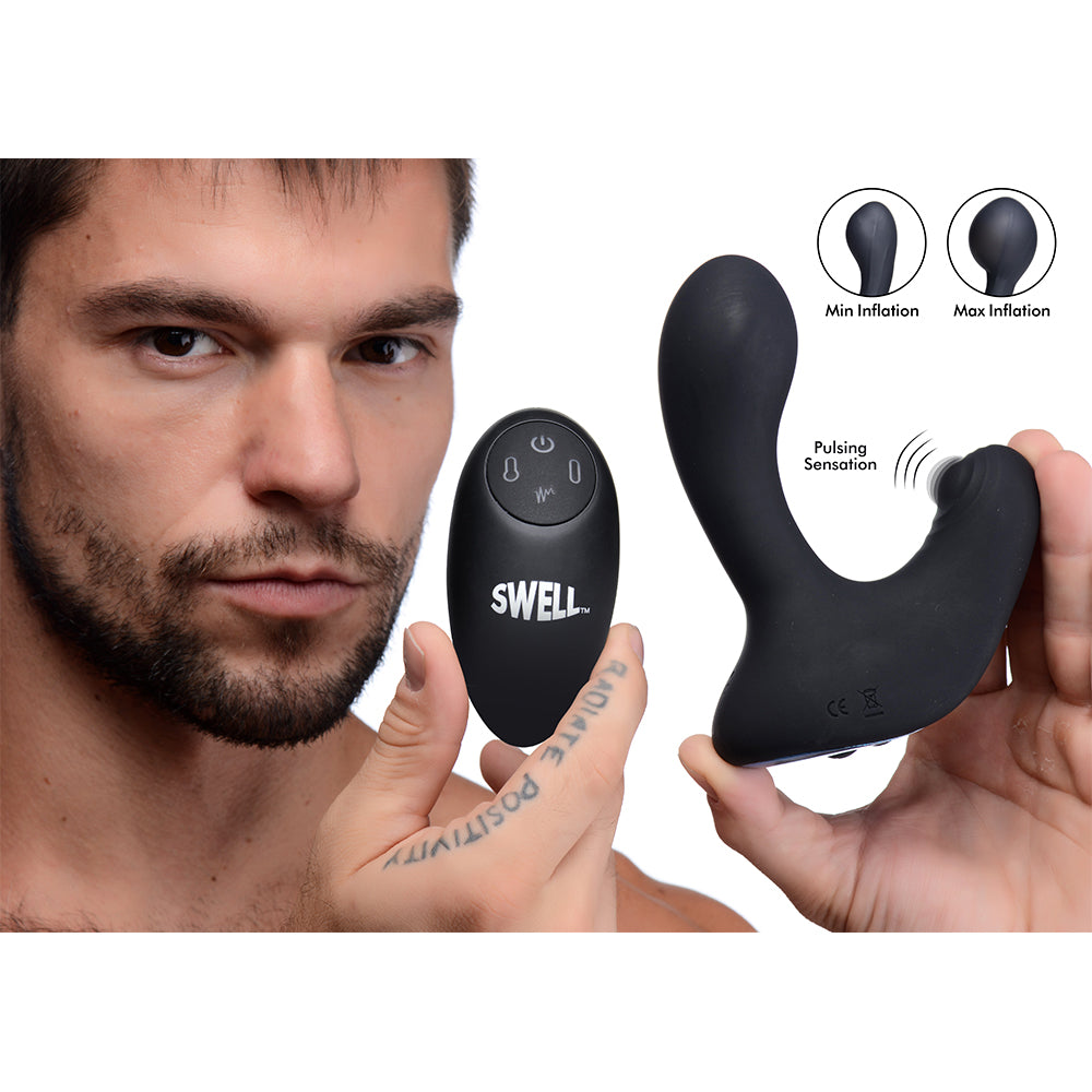 10X Inflatable and Tapping Silicone Prostate Vibrator