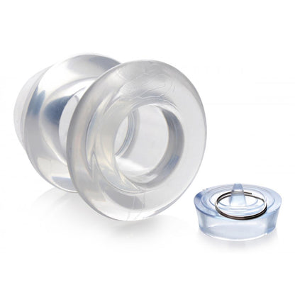 Ass Bung Clear Hollow Anal Dilator with Plug