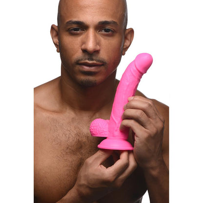 7.5 Inch Curved Dildo with Balls