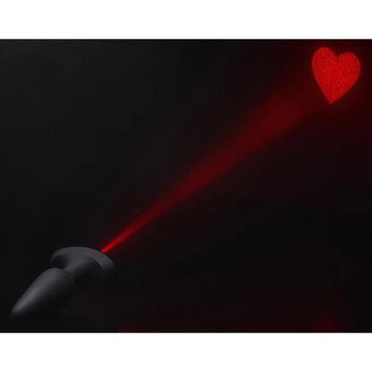 28X Laser Heart Silicone Anal Plug with Remote