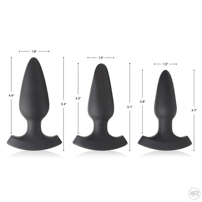 28X Laser Heart Silicone Anal Plug with Remote