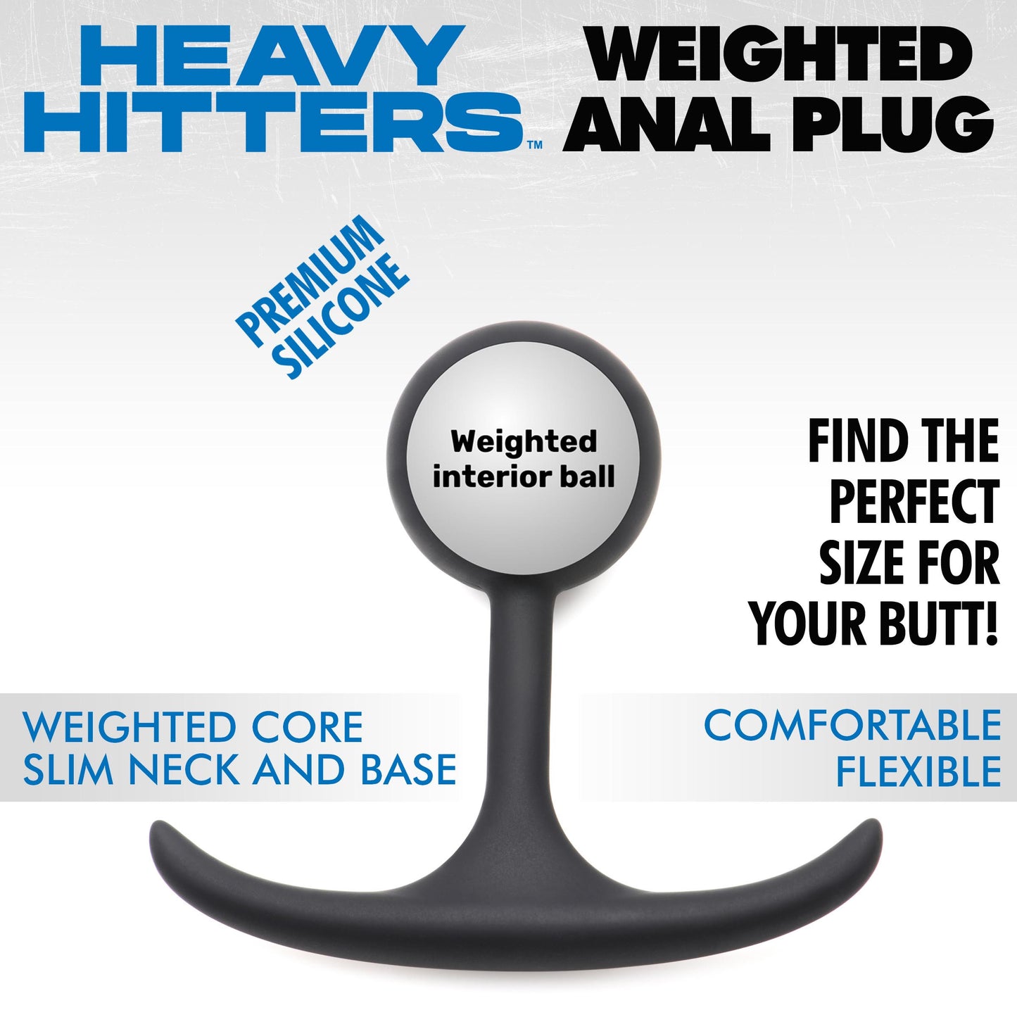 Premium Silicone Weighted Anal Plug Boyzshop Premium Silicone Weighted Anal Plug Boyzshop