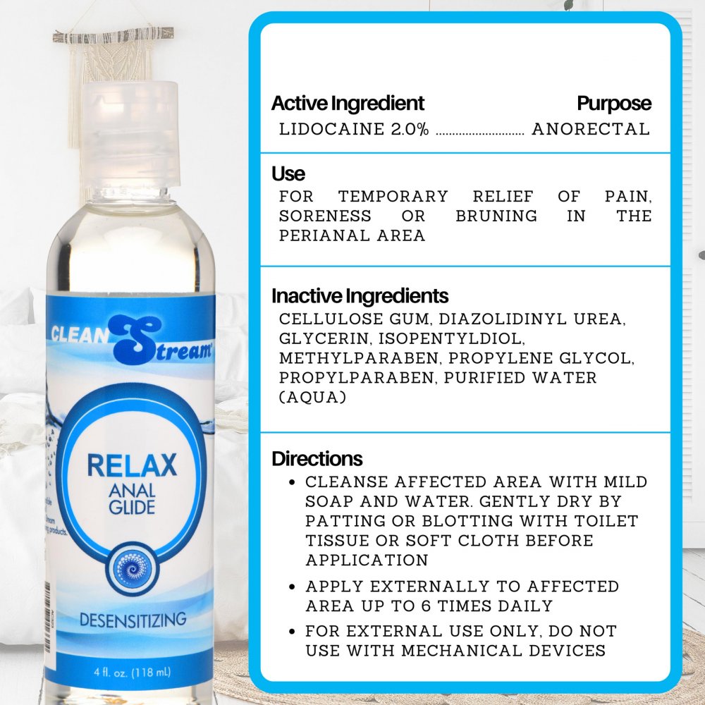 CleanStream Relax - Lightly Desensitizing Lube