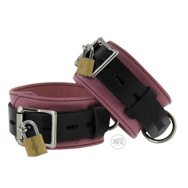 Strict Leather Deluxe Black/Pink Locking Restraints