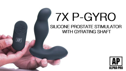 7X P-Gyro Silicone Prostate Stimulator with Gyrating Shaft